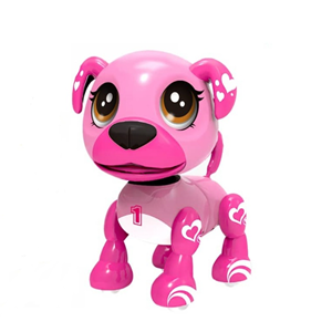 ربات اسباب بازی شارژی سگ سنسوردار صورتی Electronic Robot Dog Smart Pet Pink_اسباب بازی
